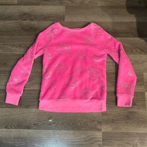 Justice smiley face warm long sleeve shirt